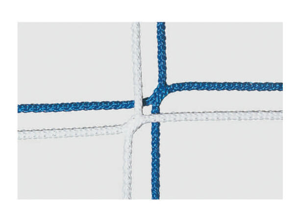 11'er nett fotballmål D: 2,0/2,0m Hvitt/Blått 120mm 